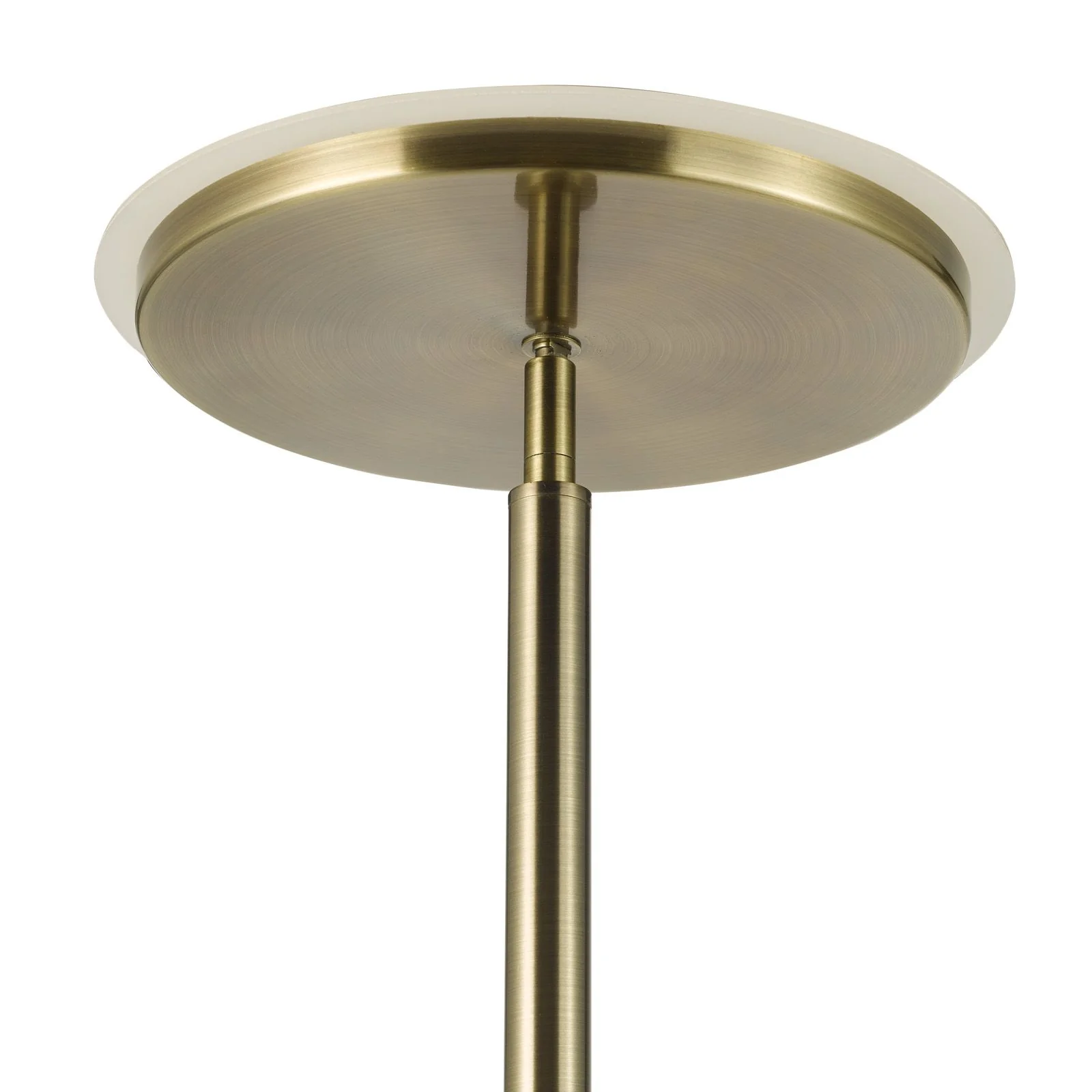 Kamika LED Mother & Child Floor Lamp- Satin Chrome/ Antique Brass - Image 7