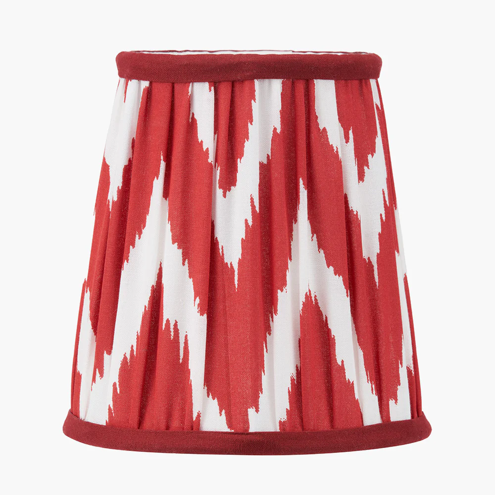 Kamilah 14cm Chevron Tall Lampshade - Red/Blue - Image 2