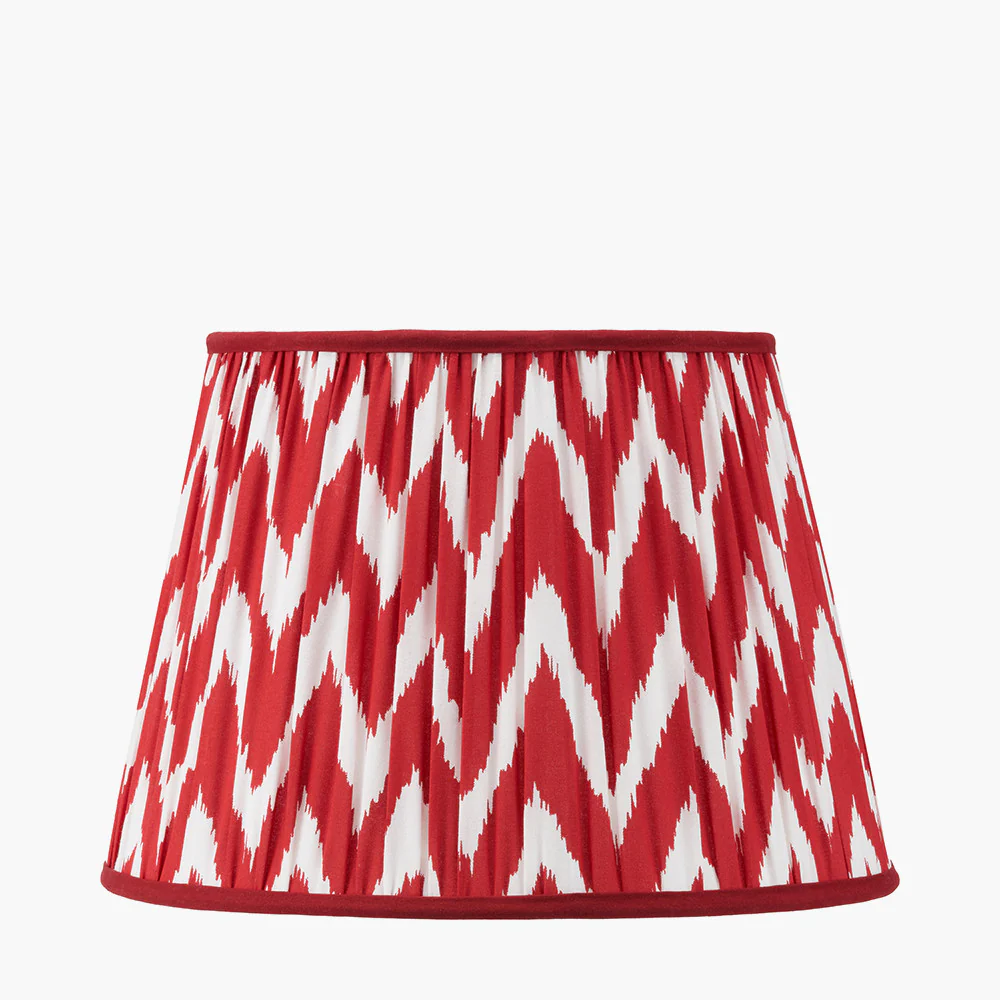 Kamilah Red/Blue Chevron Patterned Lampshade - Various Sizes - Image 10