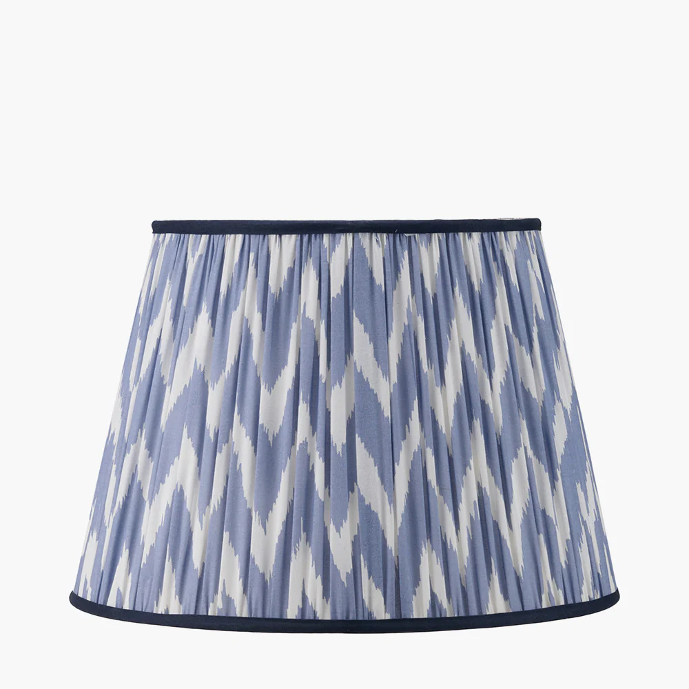Kamilah Red/Blue Chevron Patterned Lampshade - Various Sizes - Image 11