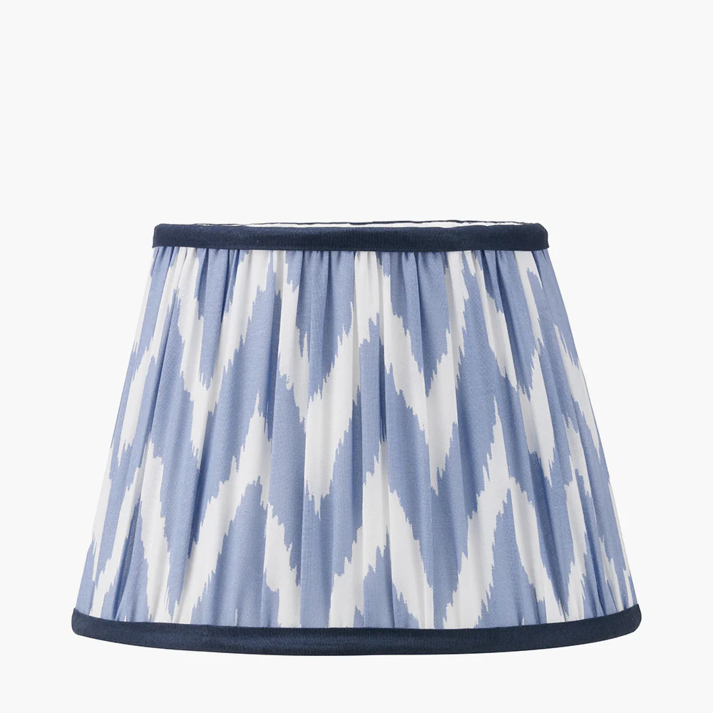 Kamilah Red/Blue Chevron Patterned Lampshade - Various Sizes - Image 3