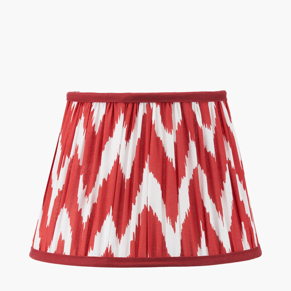 Kamilah Red/Blue Chevron Patterned Lampshade - Various Sizes - Image 4