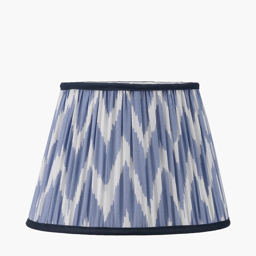 Kamilah Red/Blue Chevron Patterned Lampshade - Various Sizes - Image 5