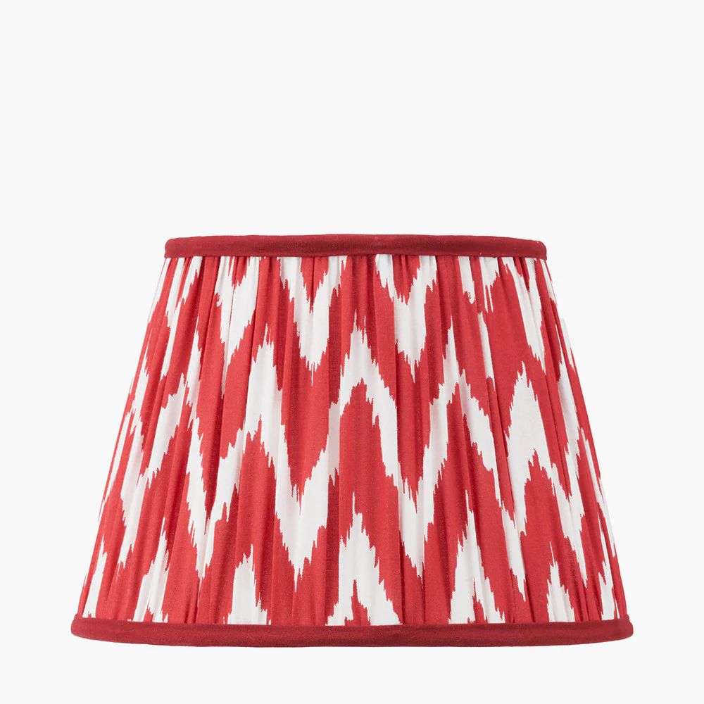Kamilah Red/Blue Chevron Patterned Lampshade - Various Sizes - Image 6