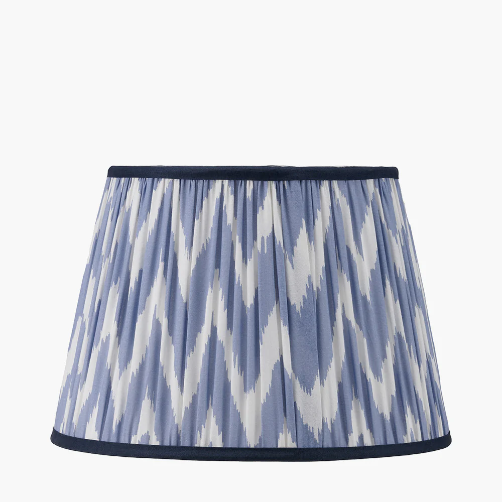 Kamilah Red/Blue Chevron Patterned Lampshade - Various Sizes - Image 7