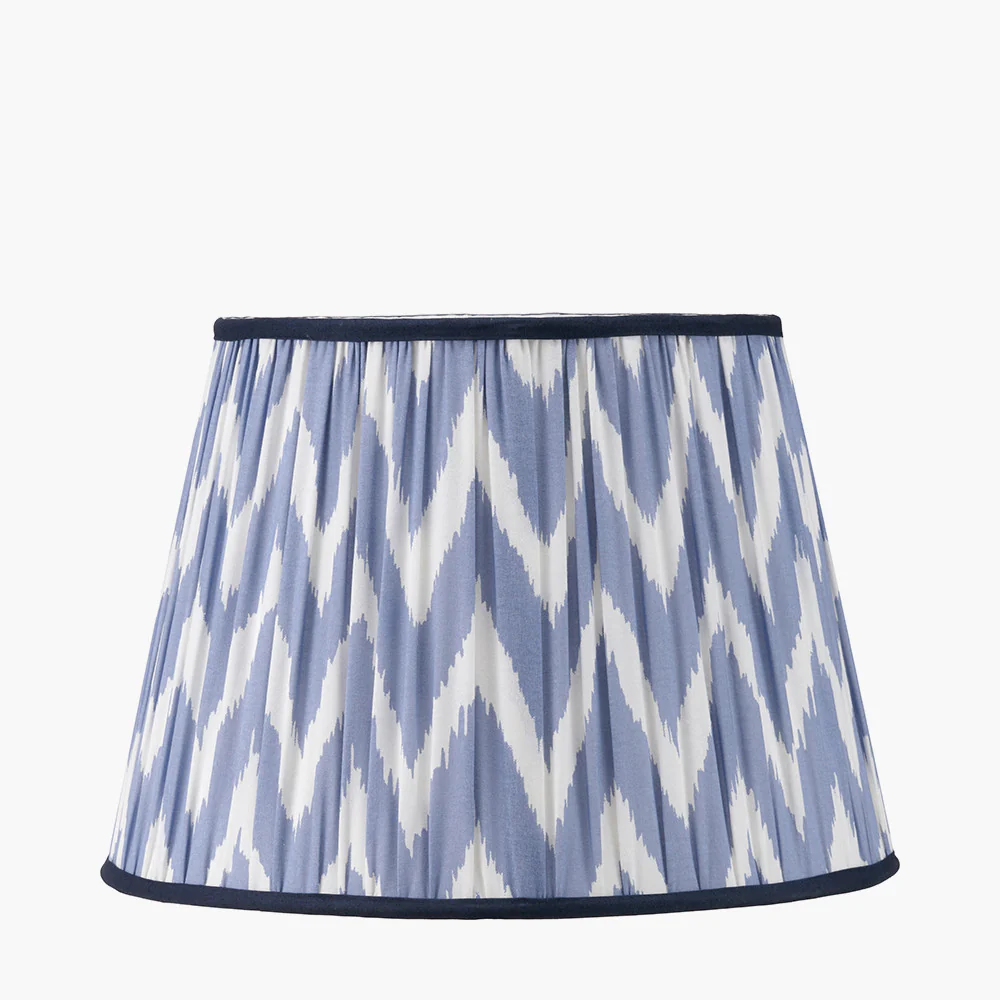 Kamilah Red/Blue Chevron Patterned Lampshade - Various Sizes - Image 9