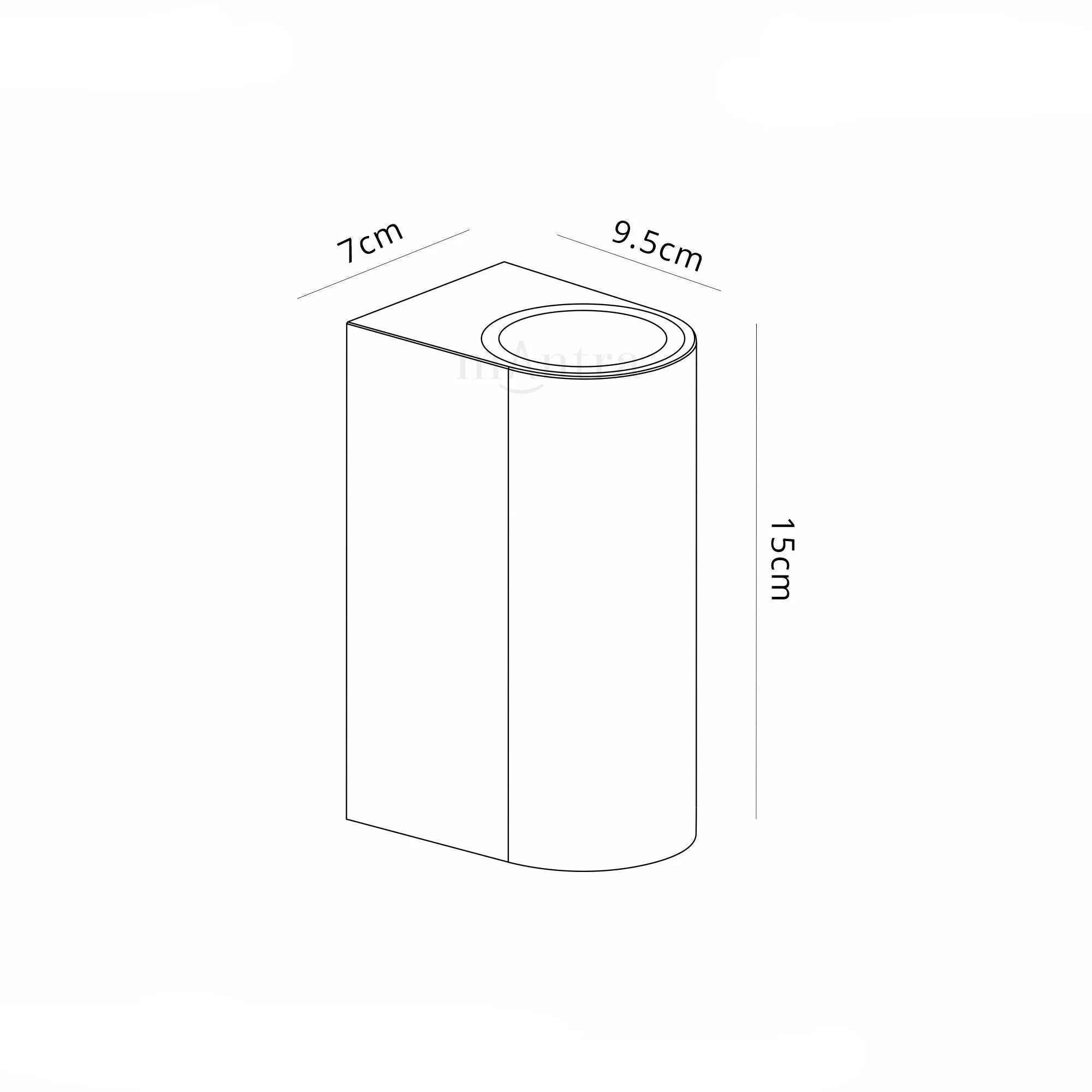 Kandanchu Round/Square Wall Lamp, 2 x GU10, IP54 - Image 7
