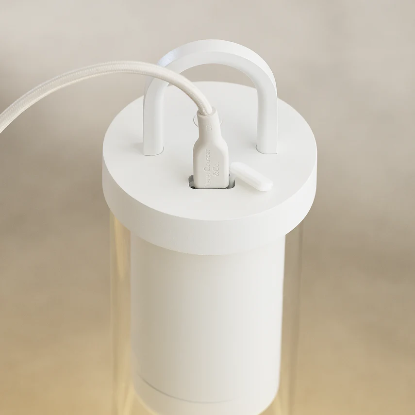 Kandella Accent Rechargeable Table Lamp- Black/ White/ Brass Finishes - Image 11
