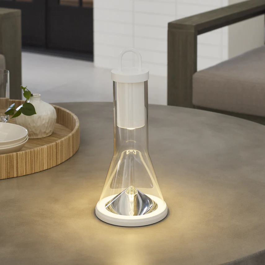 Kandella Accent Rechargeable Table Lamp- Black/ White/ Brass Finishes - Image 12