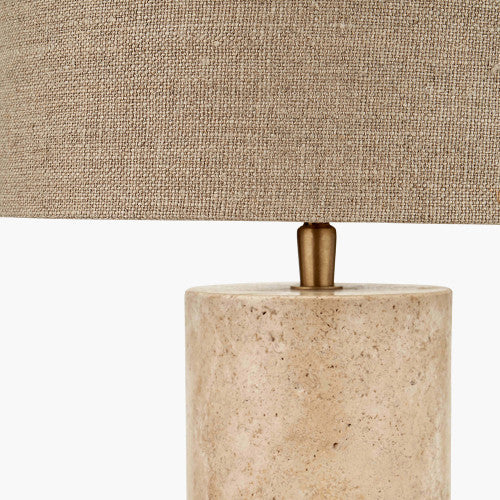Kanoa Limestone Cylinder Table Lamp - Image 4