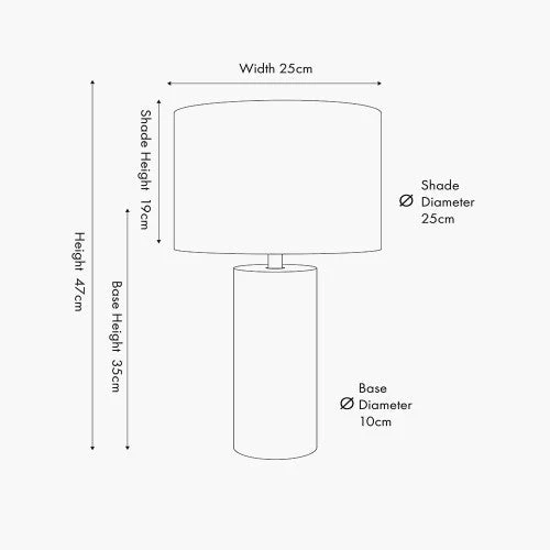 Kanoa Limestone Cylinder Table Lamp - Image 6