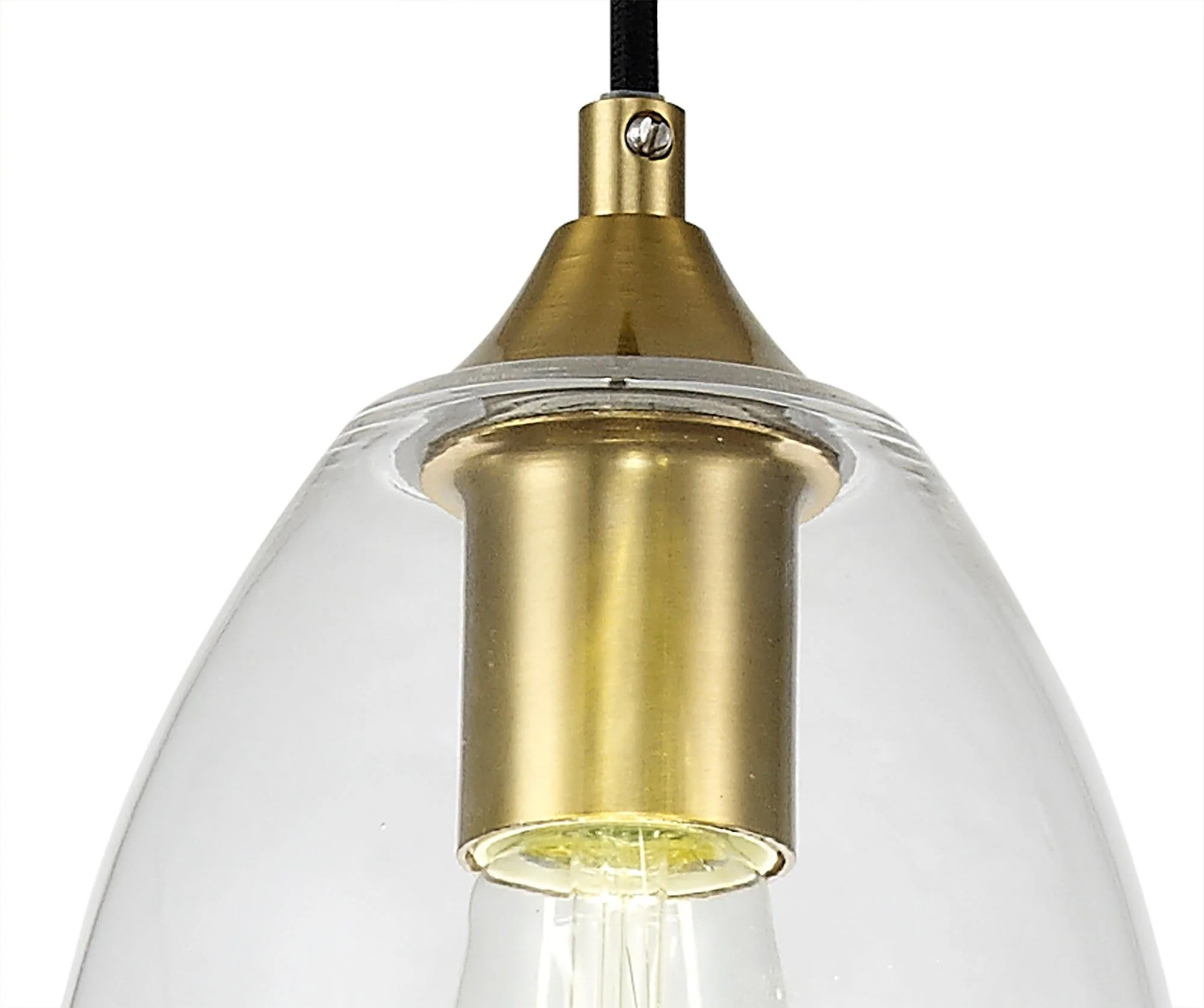 Kansas Pendant 1lt Cone/Dome, Small/Medium, Smoked Black/Anique Brass - Image 4