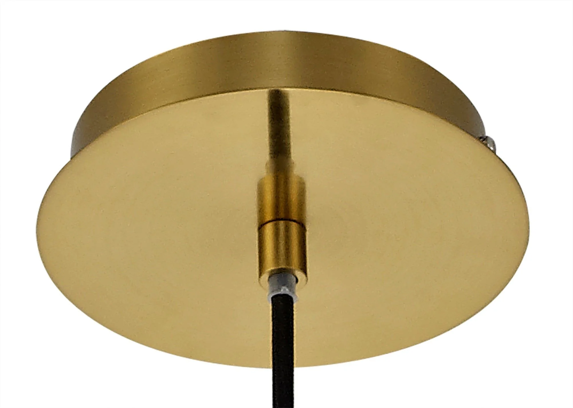 Kansas Pendant 1lt Cone/Dome, Small/Medium, Smoked Black/Anique Brass - Image 5