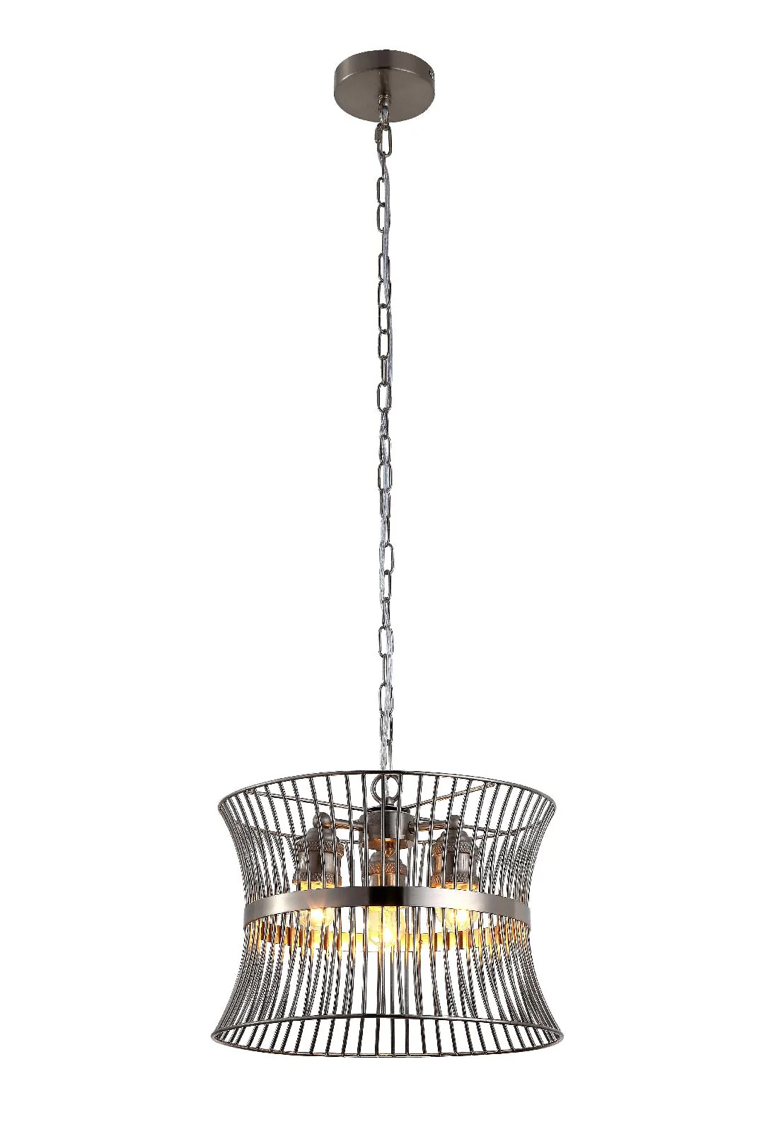 Kapri Center Light Antique Brass/Satin Nickel - Finish