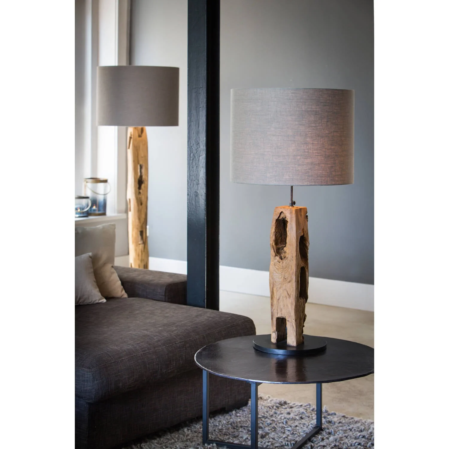 Karlovo Wooden Floor Lamp - Image 2