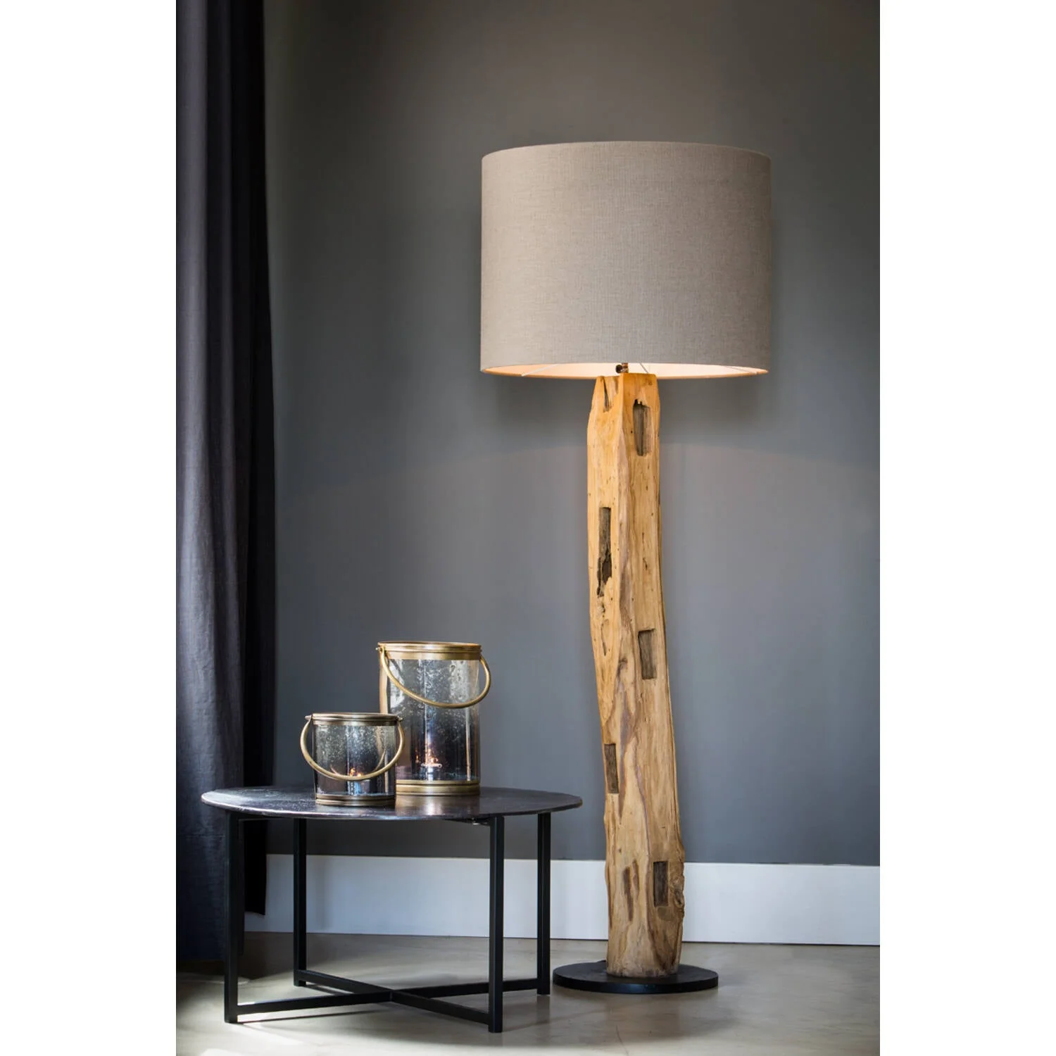 Karlovo Wooden Floor Lamp - Image 3