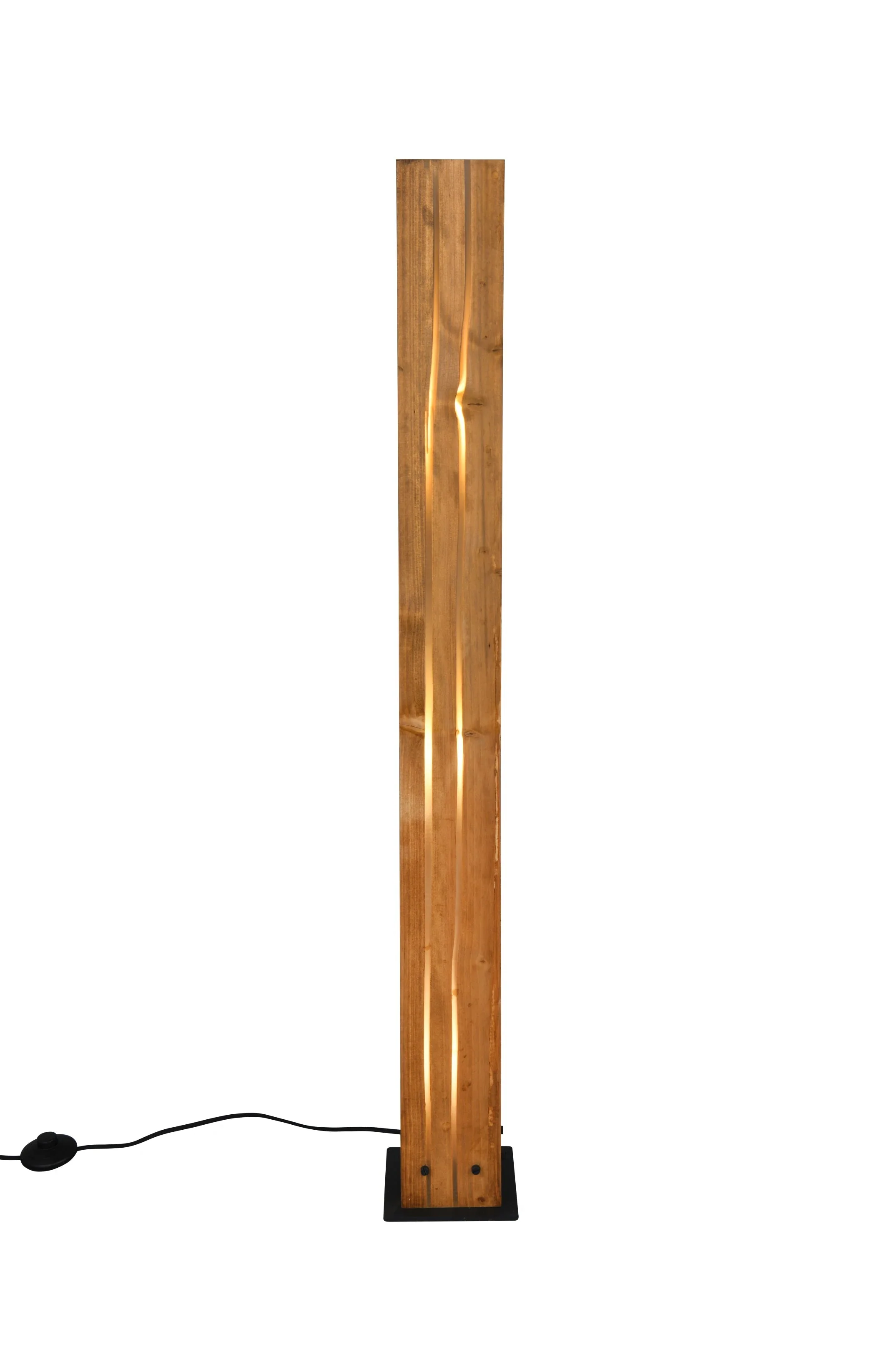 Karuni Wooden Floor Lamp - Wood Finish - Image 2