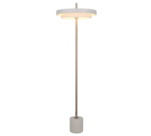 Keaton Floor Lamp- Grey/ Black Gold Finishes - Image 2