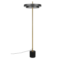 Keaton Floor Lamp- Grey/ Black Gold Finishes - Image 6