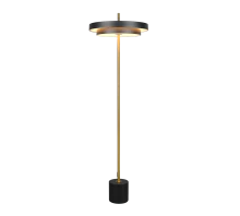 Keaton Floor Lamp- Grey/ Black Gold Finishes - Image 8