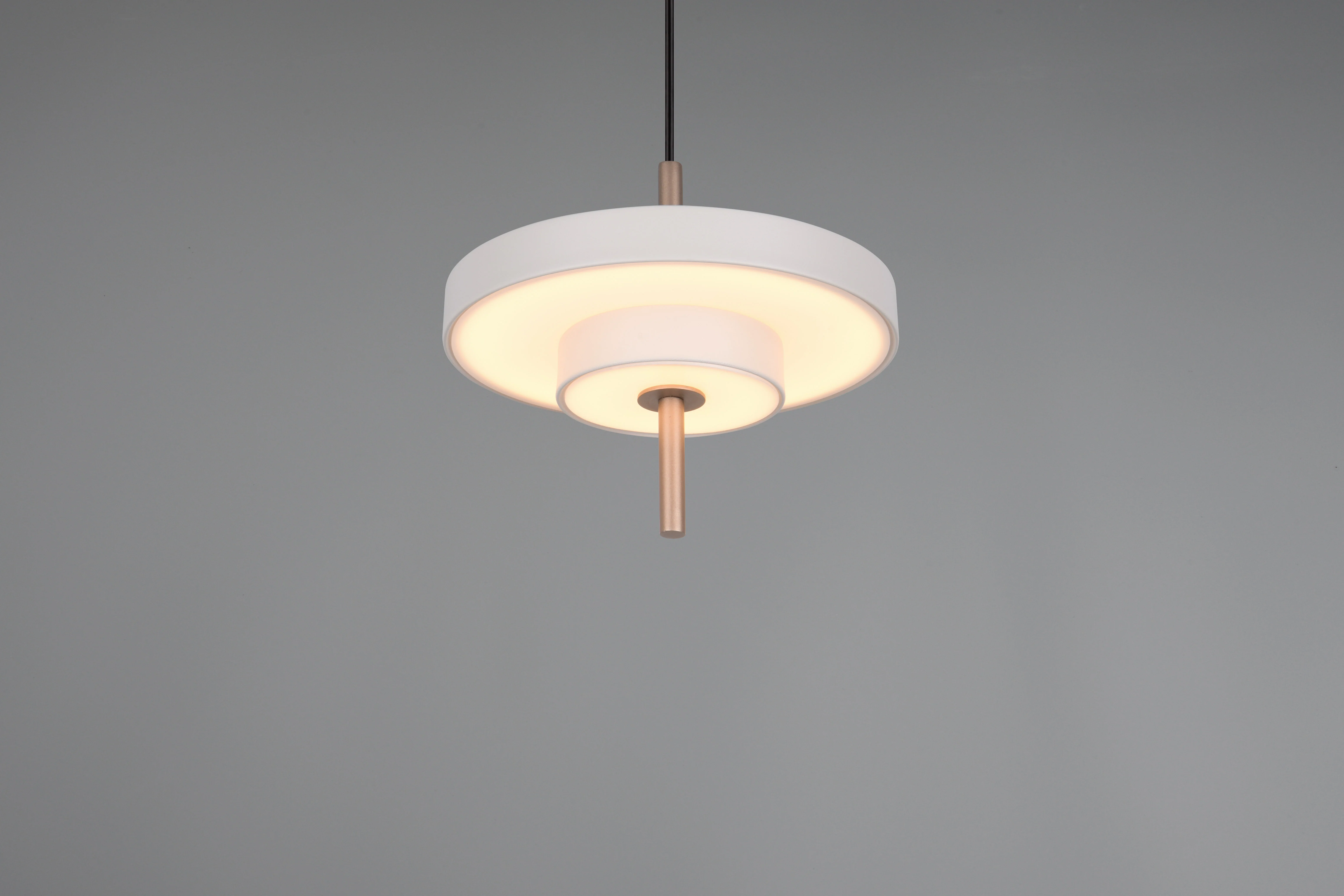 Keaton Pendant Light - Warm Grey/ Black Gold Finishes - Image 8