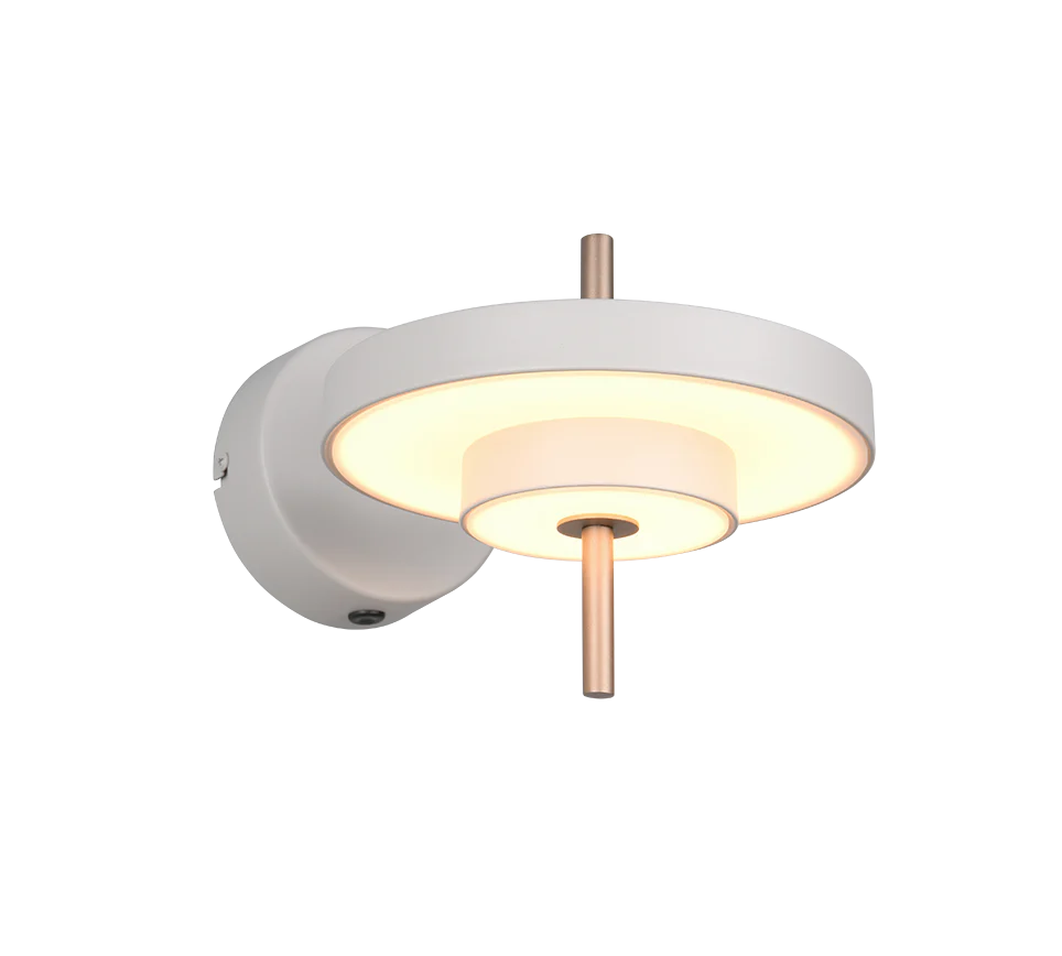 Keaton Wall Light- Warm Grey/ Black Gold Finishes - Image 2