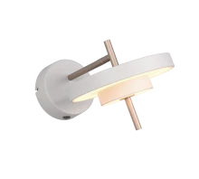 Keaton Wall Light- Warm Grey/ Black Gold Finishes - Image 4