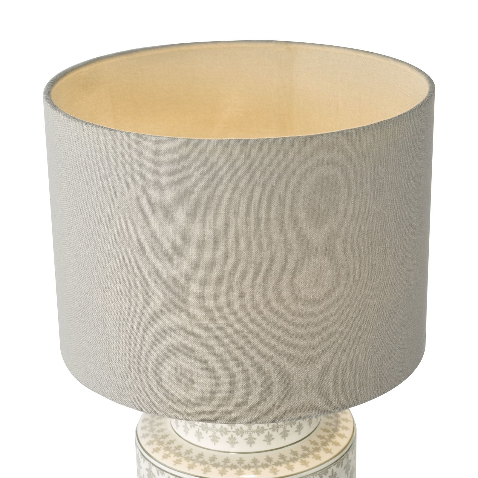 Kedron Table Lamp-  Grey and Satin Chrome With Shade - Image 3
