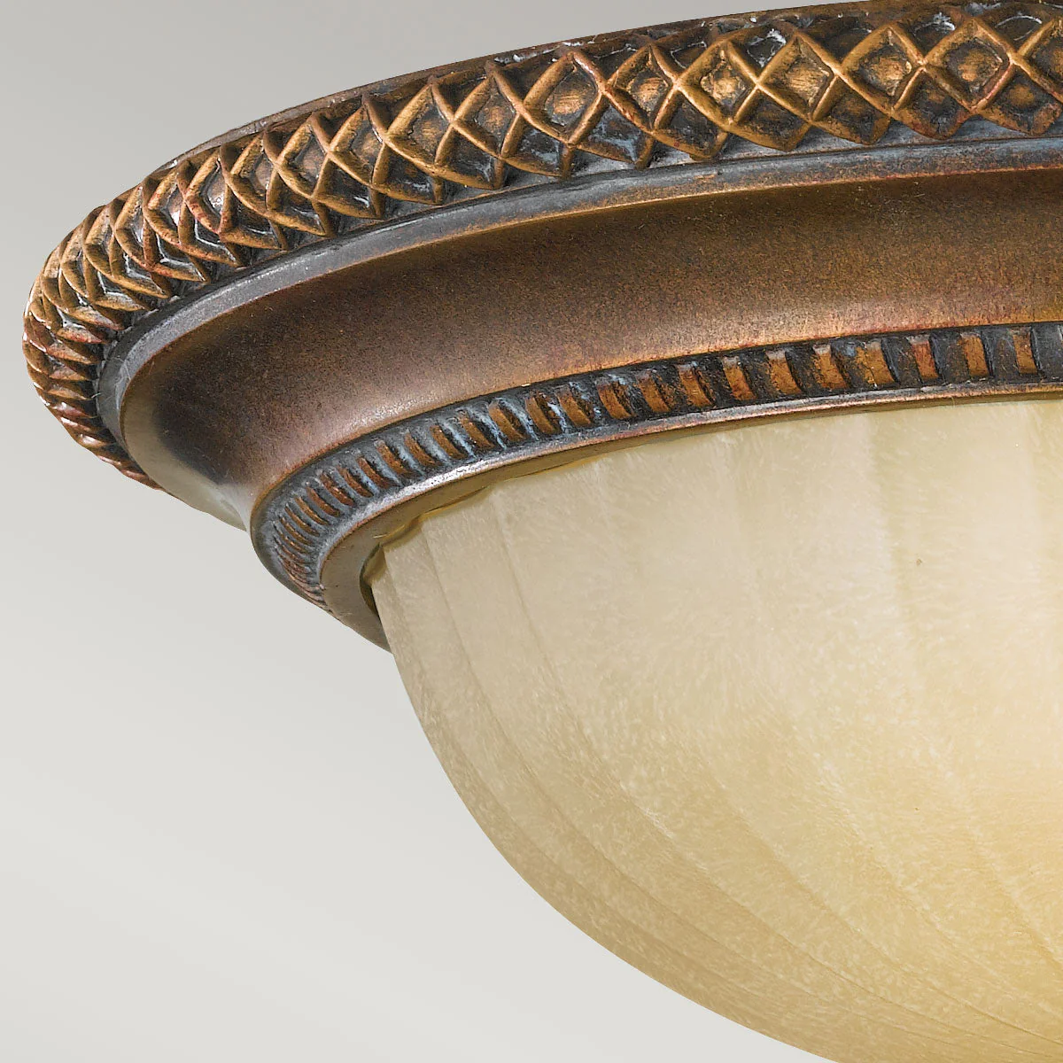 Kelham Hall 2 Light Flush - Firenze Gold/British Bronze - Image 2