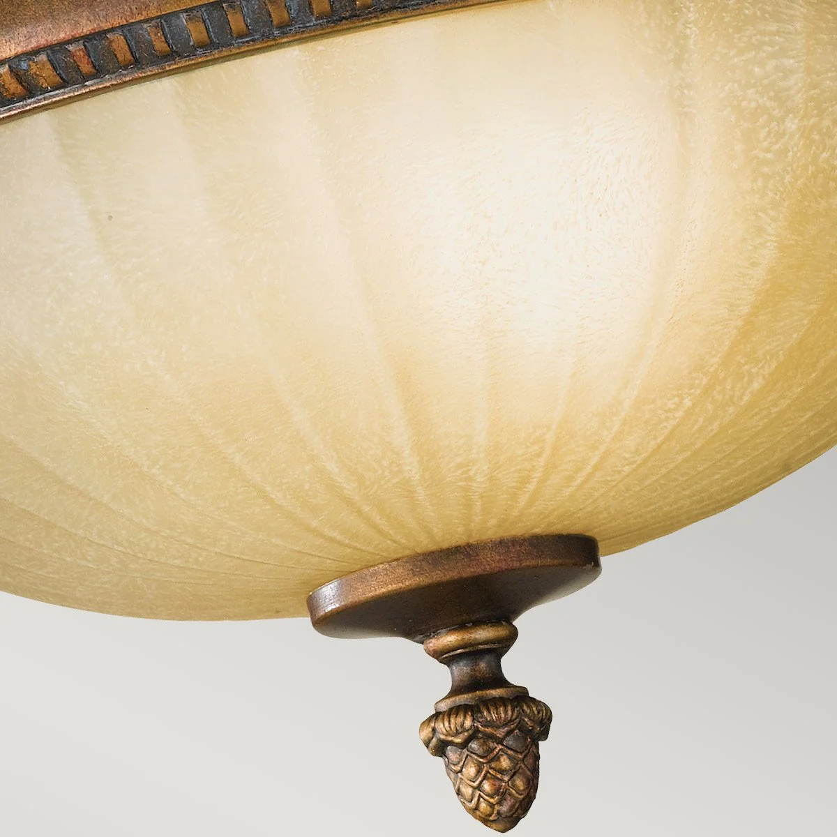 Kelham Hall 2 Light Flush - Firenze Gold/British Bronze - Image 3