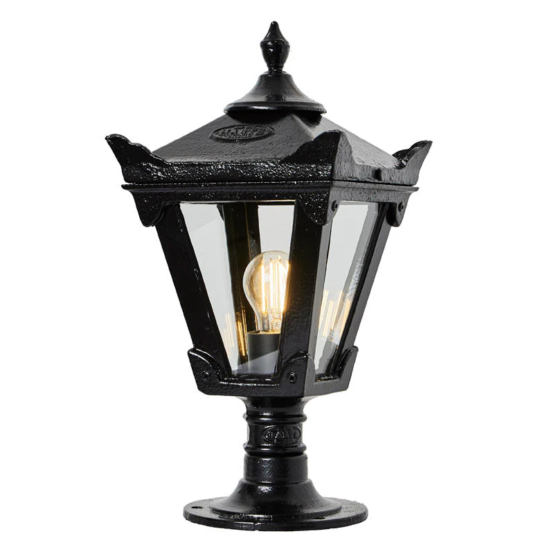 Kellor 1Lt Flat Pier Lamp - Cast Iron - Image 3