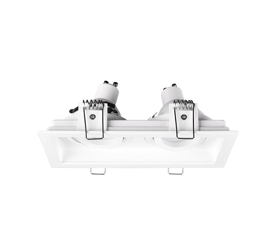 Kenai 2Lt Recessed Ceiling Light- Black/ White Finish - Image 6