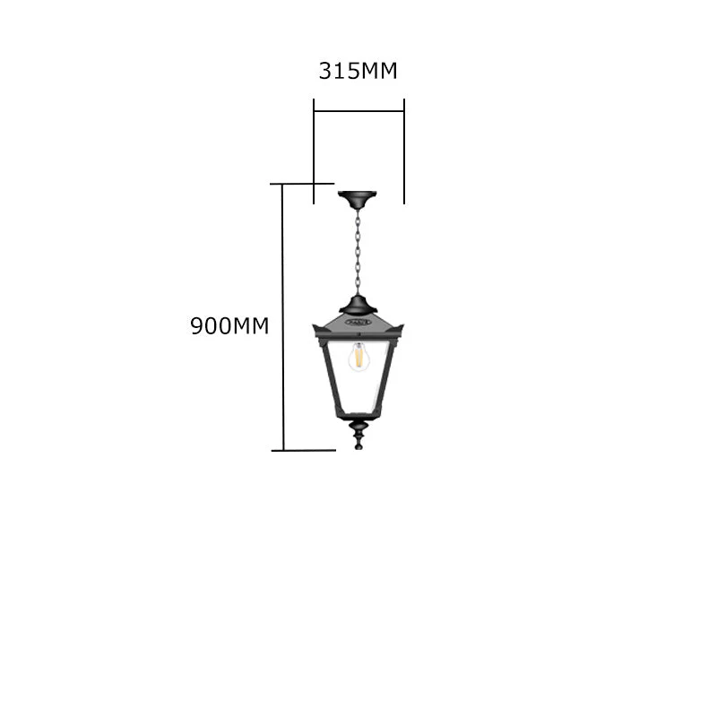 Kennington Outdoor Lantern - Cast Iron - Image 11