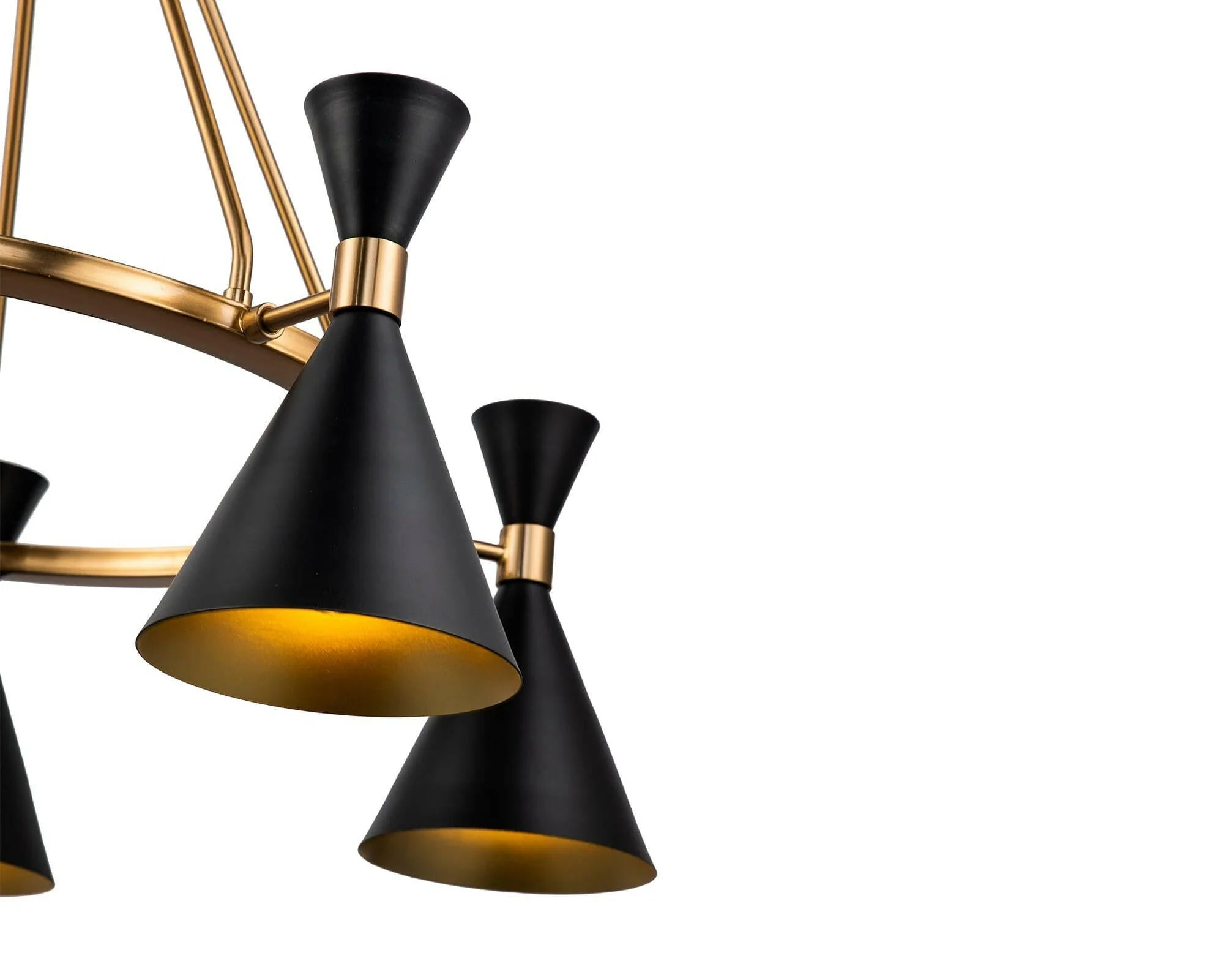 Kensington Pendant Lamp – Black Antique Blass E27 - Image 3