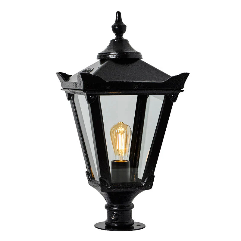 Keon Park 1Lt Narrow Pier Lamp - Cast Iron - Image 4