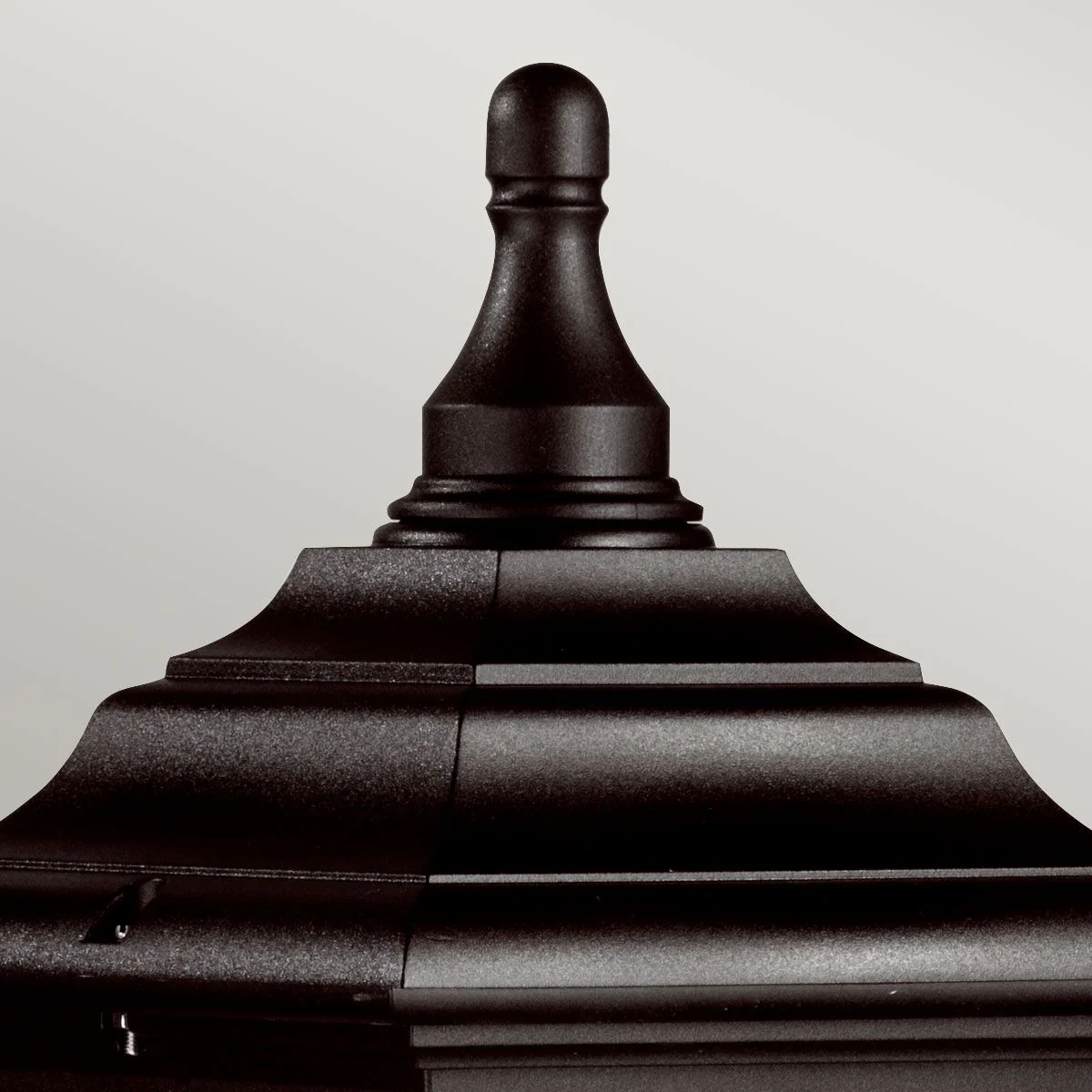 Kerry 1 Light Medium/Large Pillar Lantern - Black IP44 E27 - Image 3