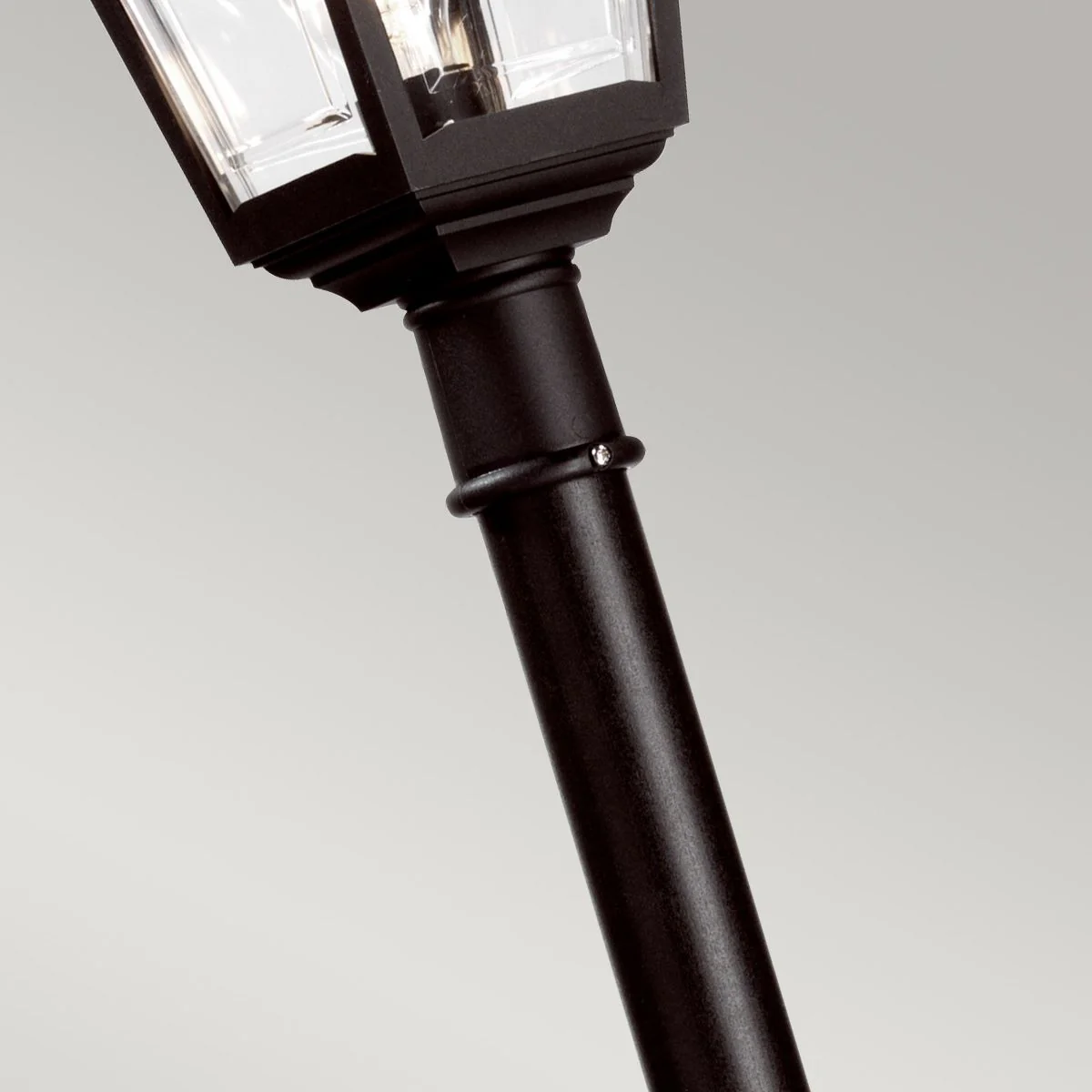 Kerry 1 Light Medium/Large Pillar Lantern - Black IP44 E27 - Image 8