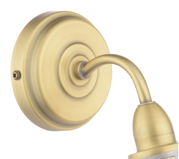 Kerswell Wall Light Matt Antique Brass and Glass - Image 3