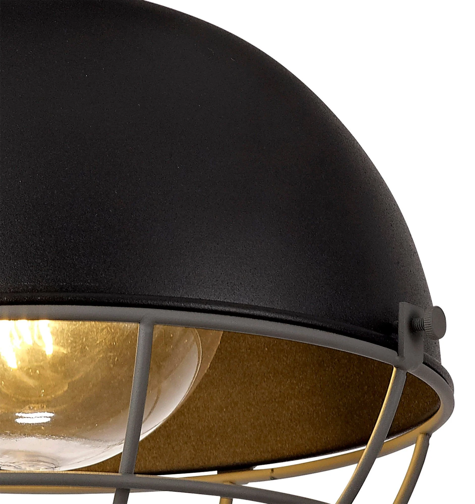 Kiacrenan Ceiling, 1 Light E27, IP65, Matt Black/Grey, 2yrs Warranty - Image 5