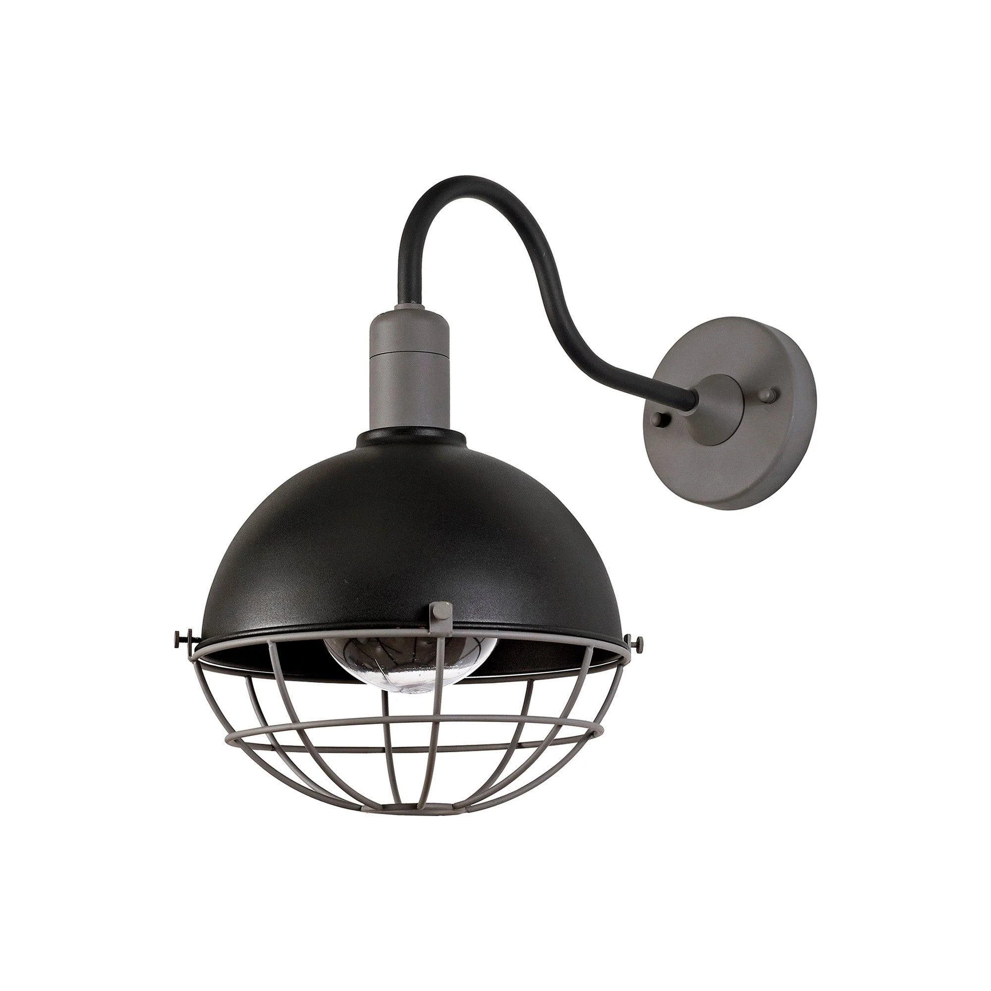 Kiacrenan Wall Lamp, 1 Light E27, IP65, Matt Black/Grey, 2yrs Warranty - Image 4