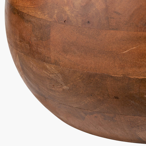 Kiah Table Lamp Base Mango Wood- Brown/ Natural Finish - Image 3