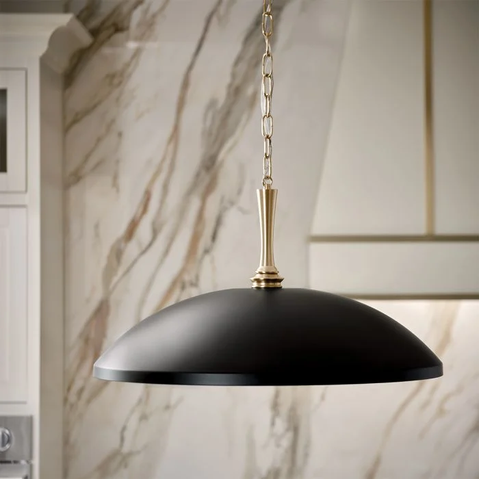 Kichler Delarosa 1 lt Ceiling Pendant - Black & White - Image 11