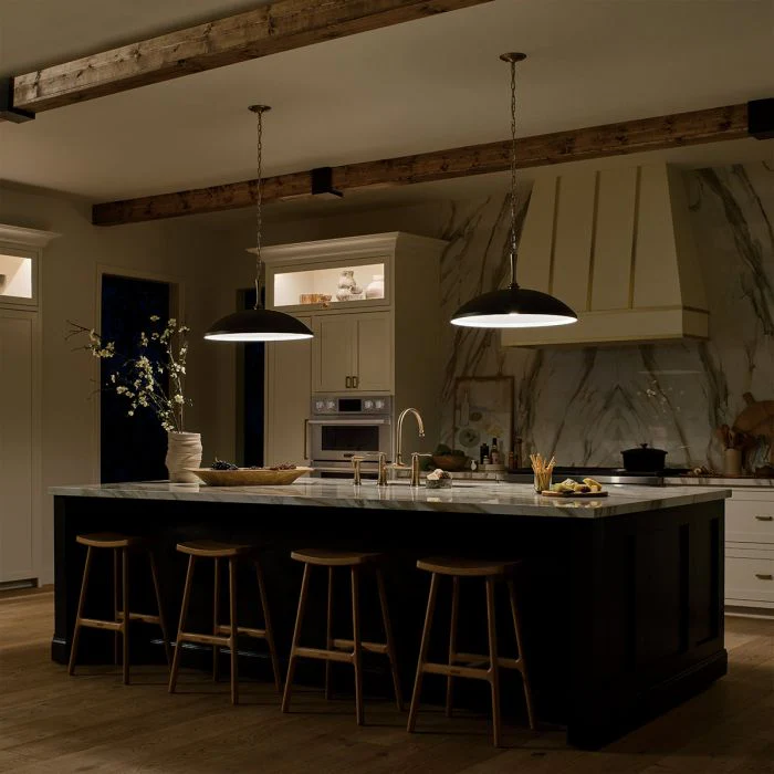 Kichler Delarosa 1 lt Ceiling Pendant - Black & White - Image 6