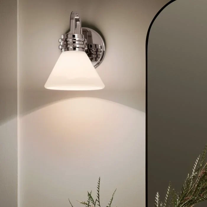 Kichler Farum 1 lt Wall Light IP44- Champagne Bronze/ Polished Chrome/ Black - Image 14