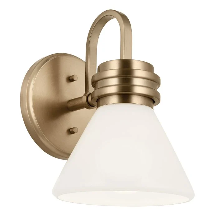 Kichler Farum 1 lt Wall Light IP44- Champagne Bronze/ Polished Chrome/ Black - Image 15
