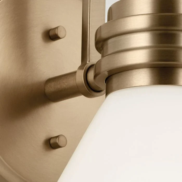 Kichler Farum 1 lt Wall Light IP44- Champagne Bronze/ Polished Chrome/ Black - Image 18