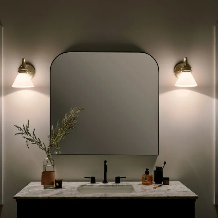 Kichler Farum 1 lt Wall Light IP44- Champagne Bronze/ Polished Chrome/ Black - Image 21