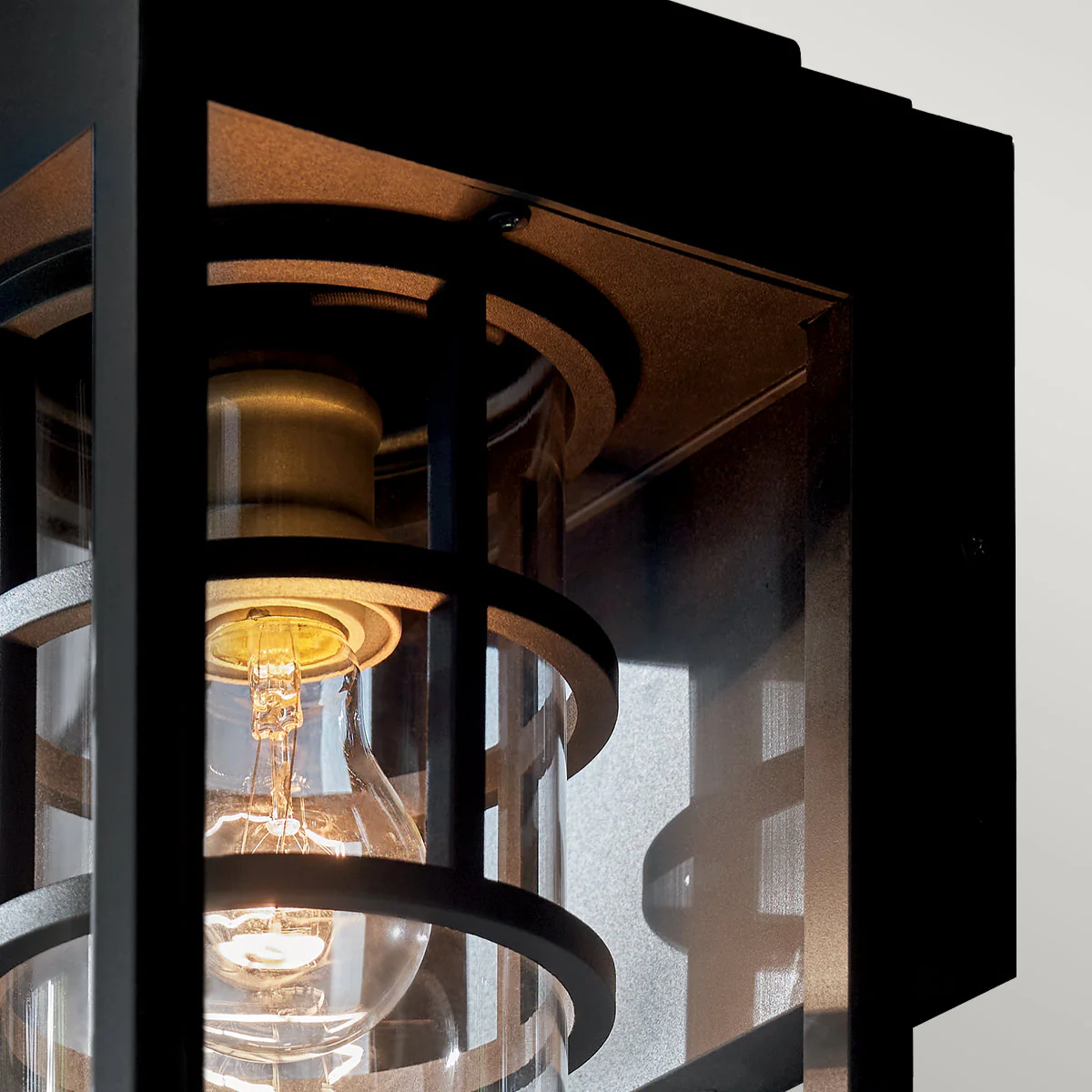 Kichler Hone Coastal 1 lt Wall Lantern - Textured Black  IP44 E27 - Image 15
