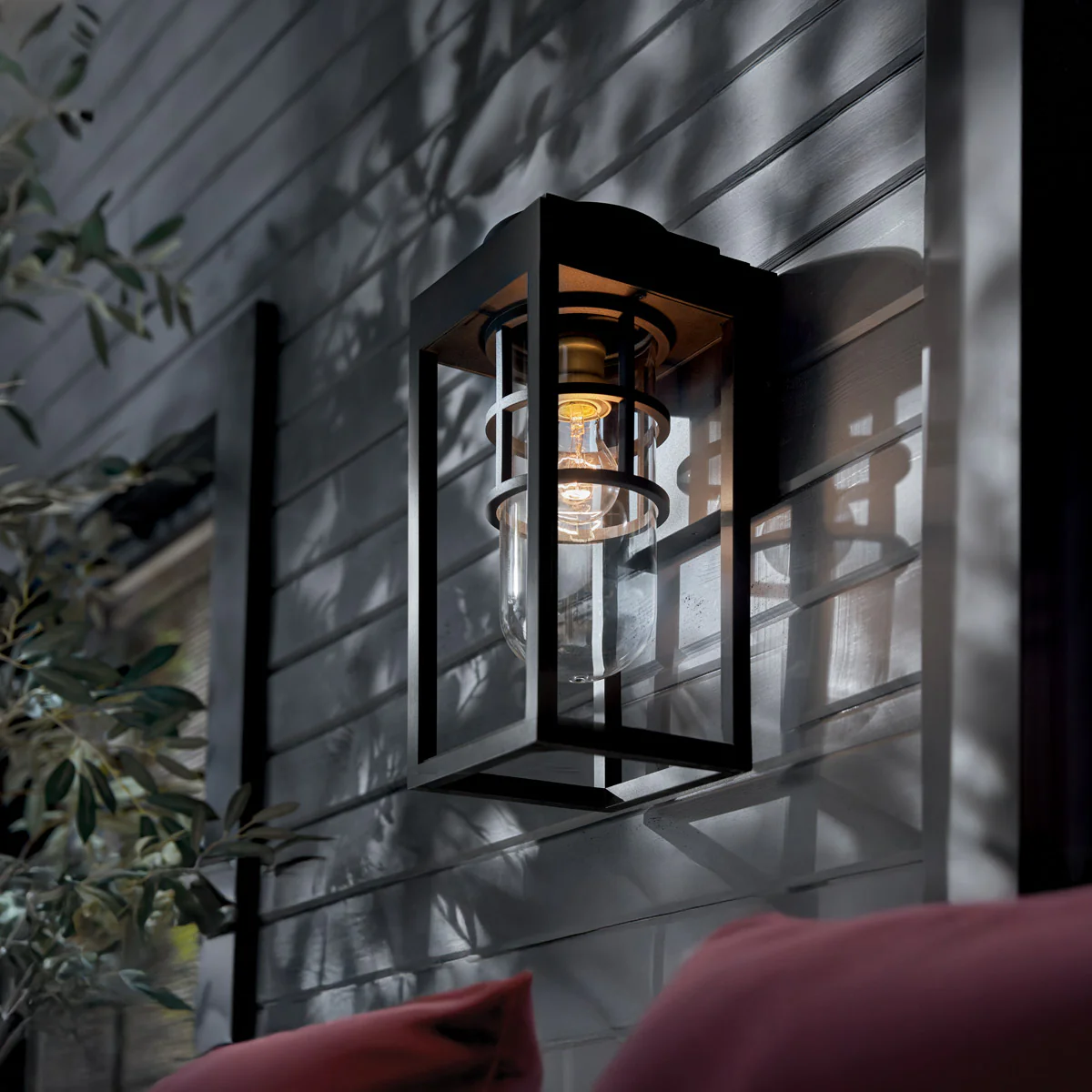 Kichler Hone Coastal 1 lt Wall Lantern - Textured Black  IP44 E27 - Image 2