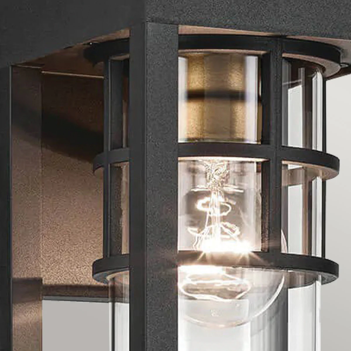 Kichler Hone Coastal 1 lt Wall Lantern - Textured Black  IP44 E27 - Image 4